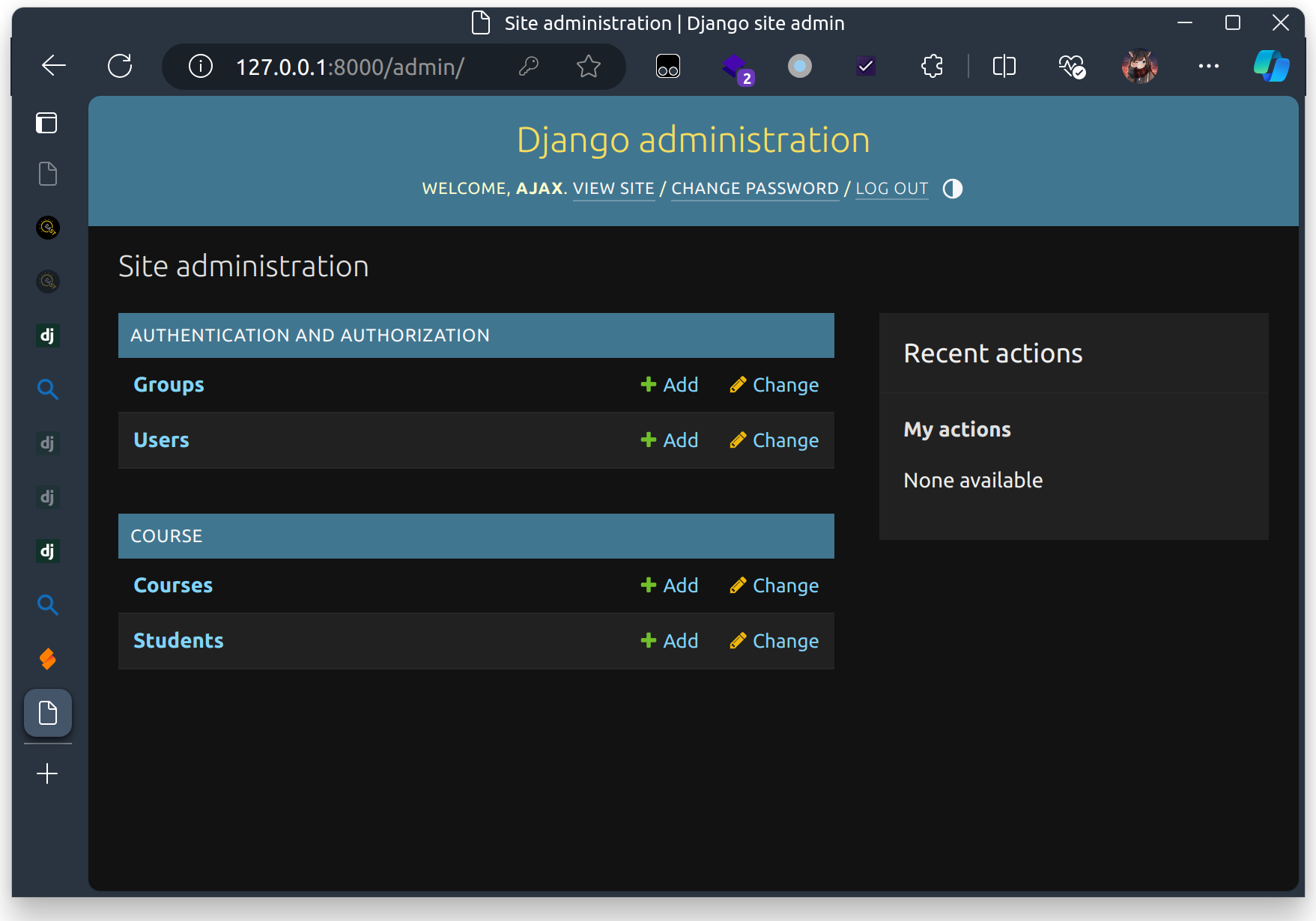 Django Admin Panel